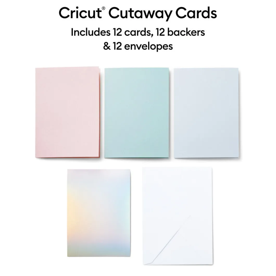 Cartes à découper, collection Pastel- R40 (12unités)