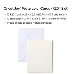 Cartes aquarelle Cricut Joy™ -R20 (12unités)