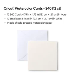 Cartes aquarelle -S40 (12unités)