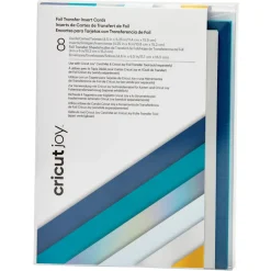 Cartes avec insert transfert de foil Cricut Joy™, collection Blue Lagoon - A6