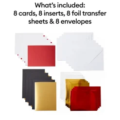 Cartes avec insert transfert de foil Cricut Joy™, collection Royal Flush - A2