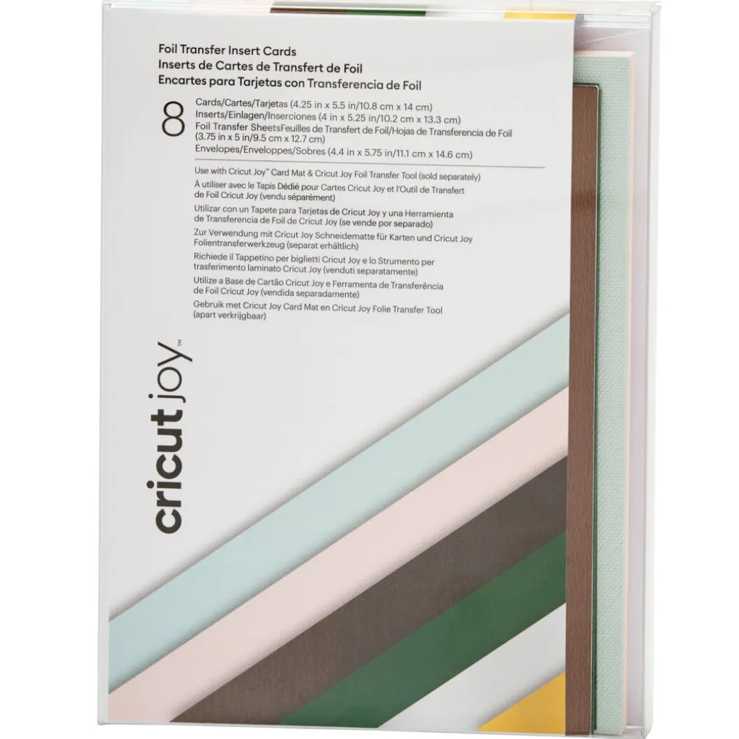 Cartes avec insert transfert de foil Cricut Joy™, collection Forest Grove - A2