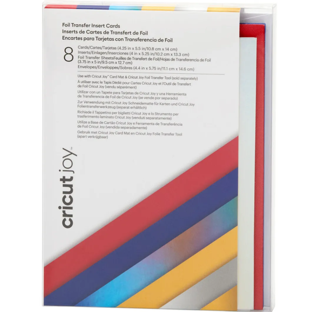 Cartes avec insert transfert de foil Cricut Joy™, collection Celebration - A2