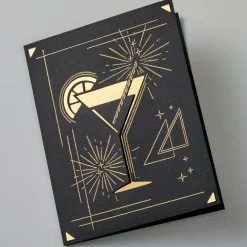 Cartes avec insert transfert de foil Cricut Joy™, collection Blue Lagoon - A2