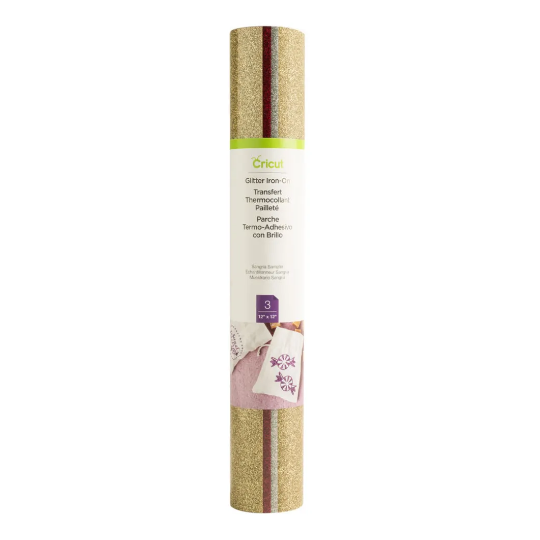 échantillon de thermocollant pailleté, Sangria