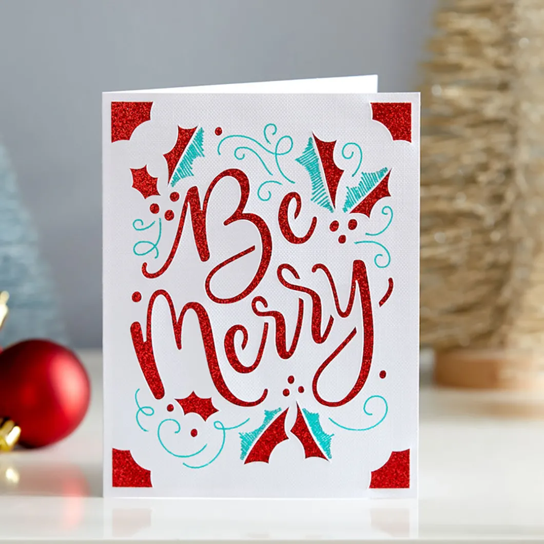 échantillon d'insert de cartes Cricut Joy™, Paillettes et glamour