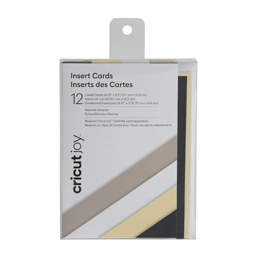 échantillon d'insert de cartes Cricut Joy™, Neutres