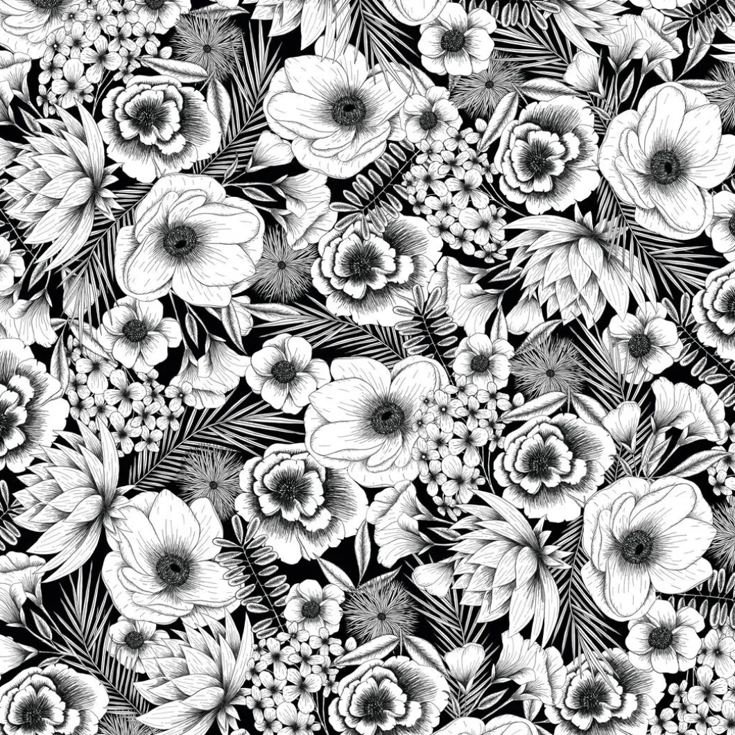 Feuilles de transfert Infusible Ink™ à motifs, Botanique noire