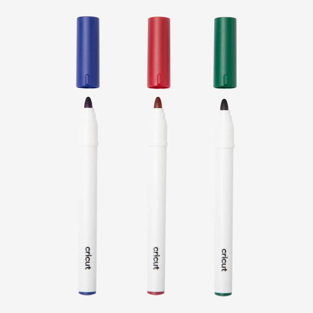 Feutres permanents 2,5mm, rouge/vert/bleu (3unités)