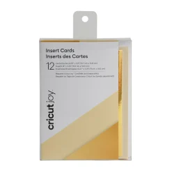 Inserts de cartes Cricut Joy™, Crême/Or métallisé