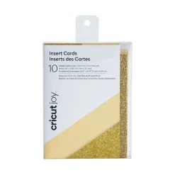 Inserts de cartes Cricut Joy™, Crême/Or Paillettes