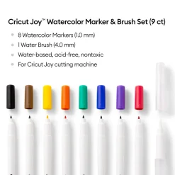 Kit de marqueurs et pinceau aquarelle Cricut Joy™ (9unités)