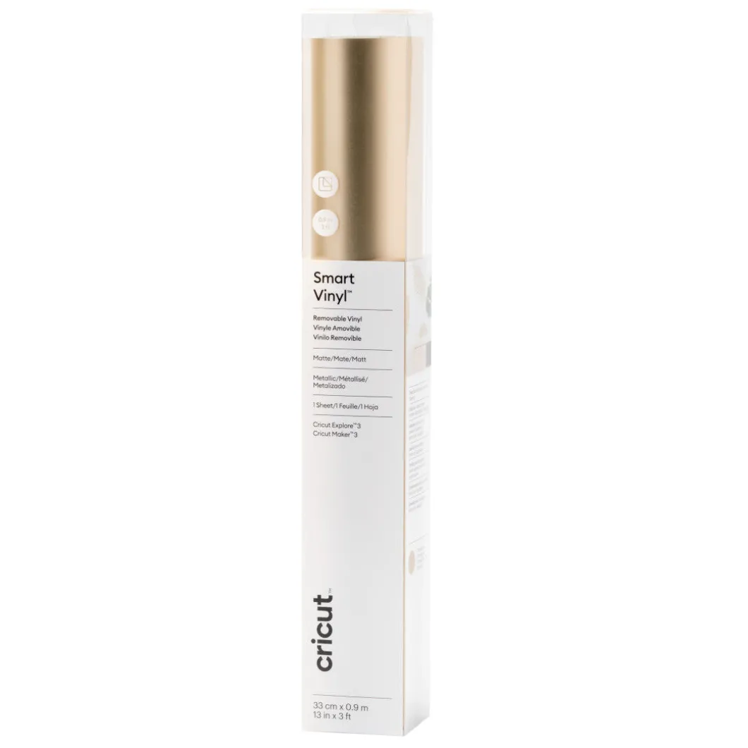 Matte Metallic Smart Vinyl™ - Removable, Champagne (3 ft)