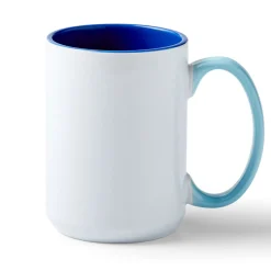 Mug biseauté en céramique à personnaliser - 425ml (15oz) (1unité)