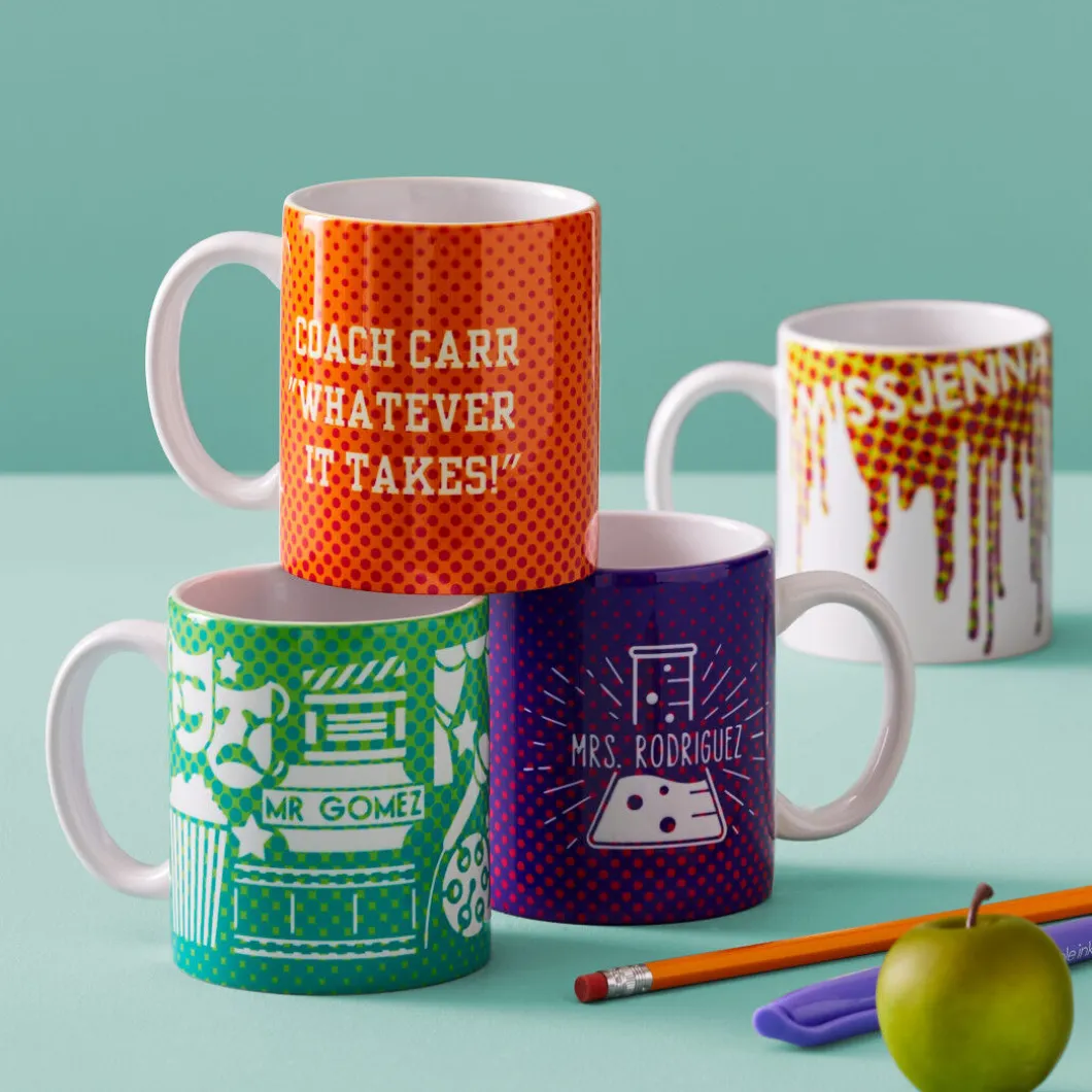 Mug en céramique personnalisable, Blanc-15oz/425ml (2unités)