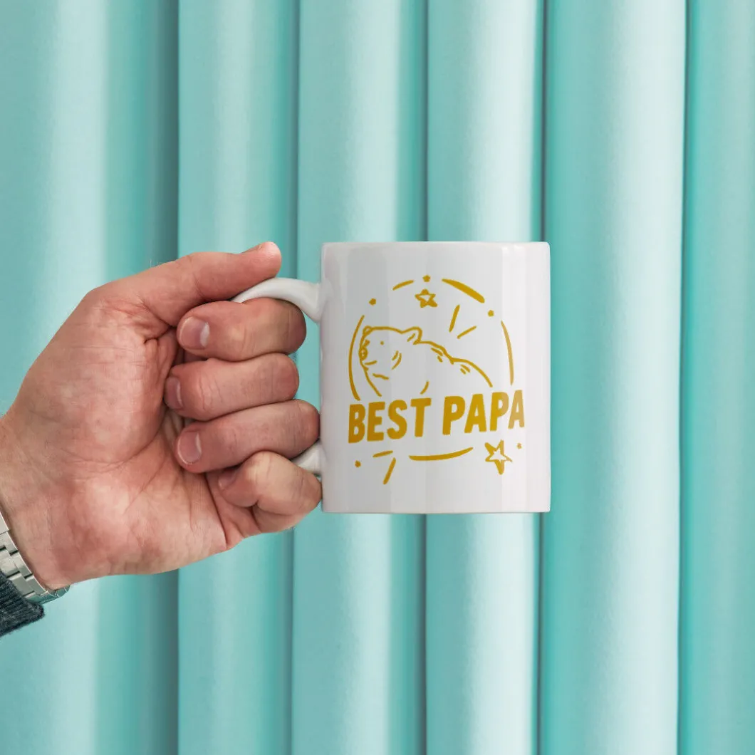 Mug en céramique personnalisable, Blanc - 340ml (2 unités)