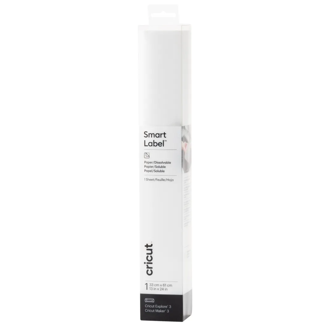 Papier autocollant Smart Label™ dissoluble, blanc