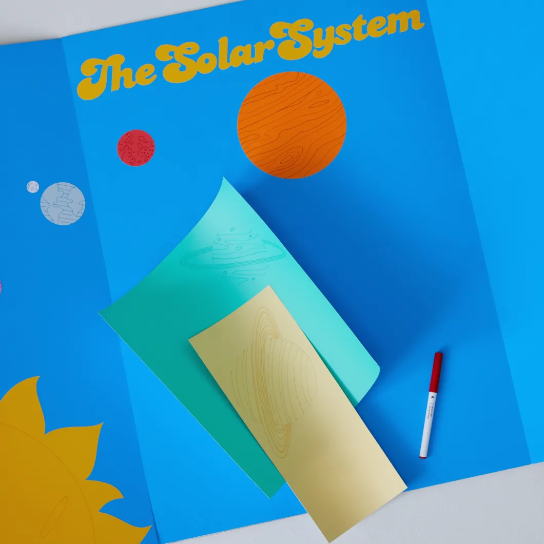Papier cartonné autocollant Smart Paper™, collection Bright Bow - 33cm x 63,5cm (13po x 25po) (20unités)