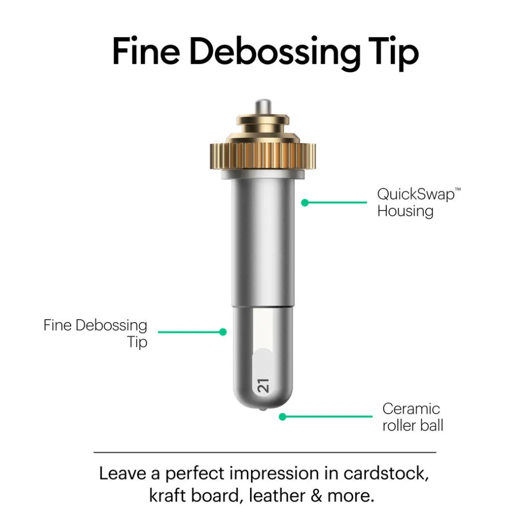 Pointe de débossage fine + base QuickSwap™