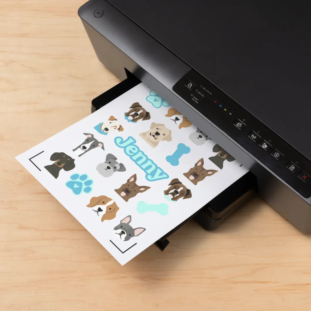 Set de stickers imperméables et imprimables holographiques - A4 (5 feuilles)