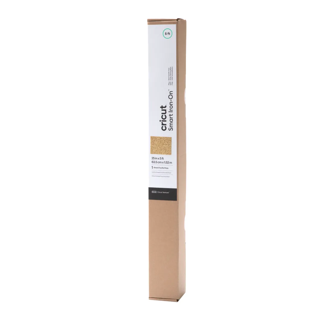 Smart Iron-On, Glitter, Gold 5 ft