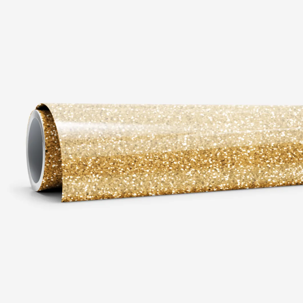 Smart Iron-On, Glitter, Gold 5 ft