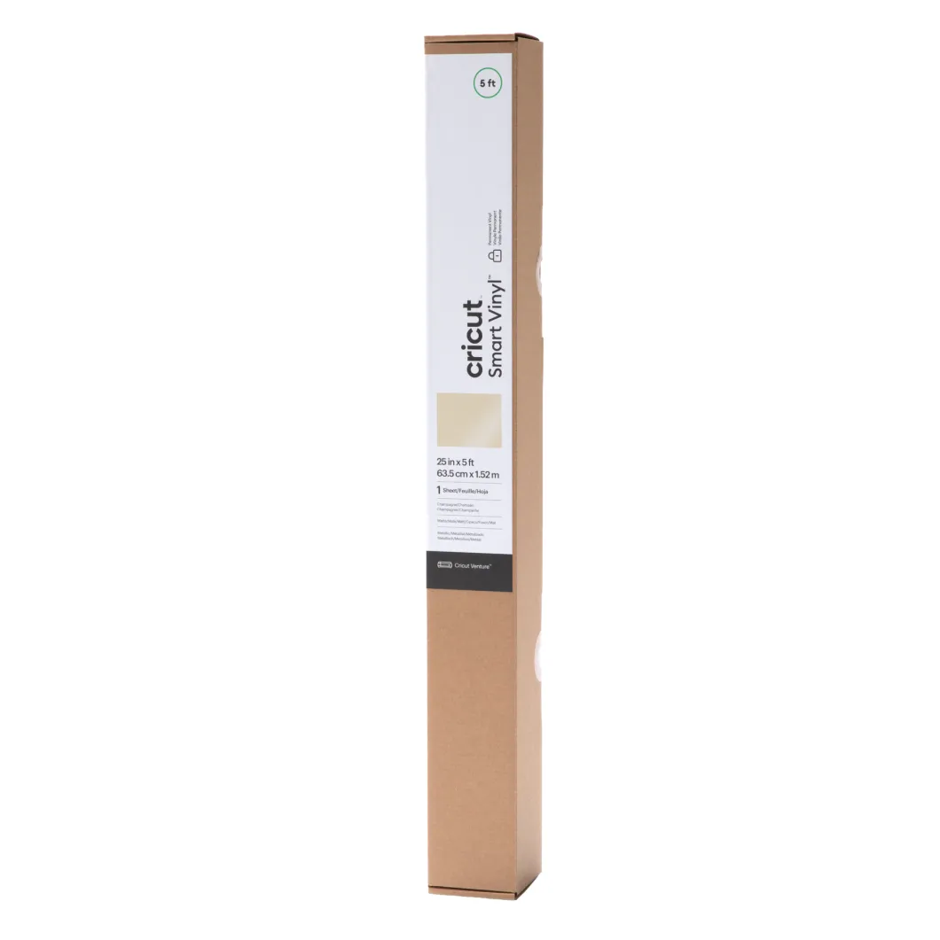 Smart Vinyl Matte Metallic - Permanent, Champagne 5 ft