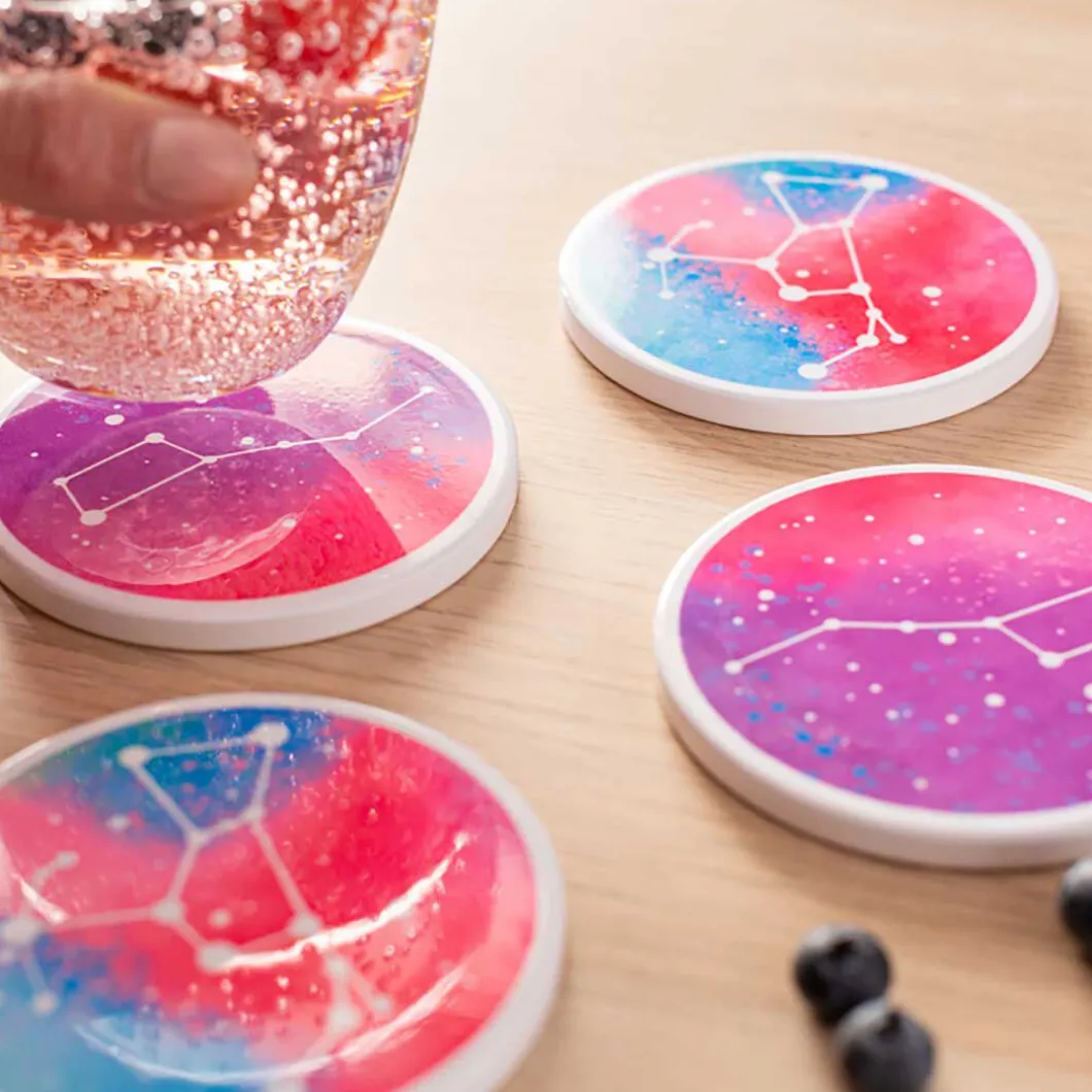 Sous-verre personnalisable, Rond