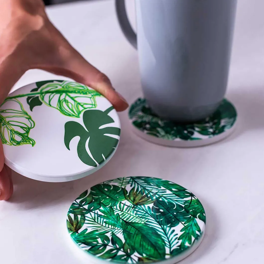 Sous-verre personnalisable, Rond