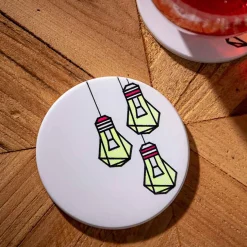 Sous-verre personnalisable, Rond