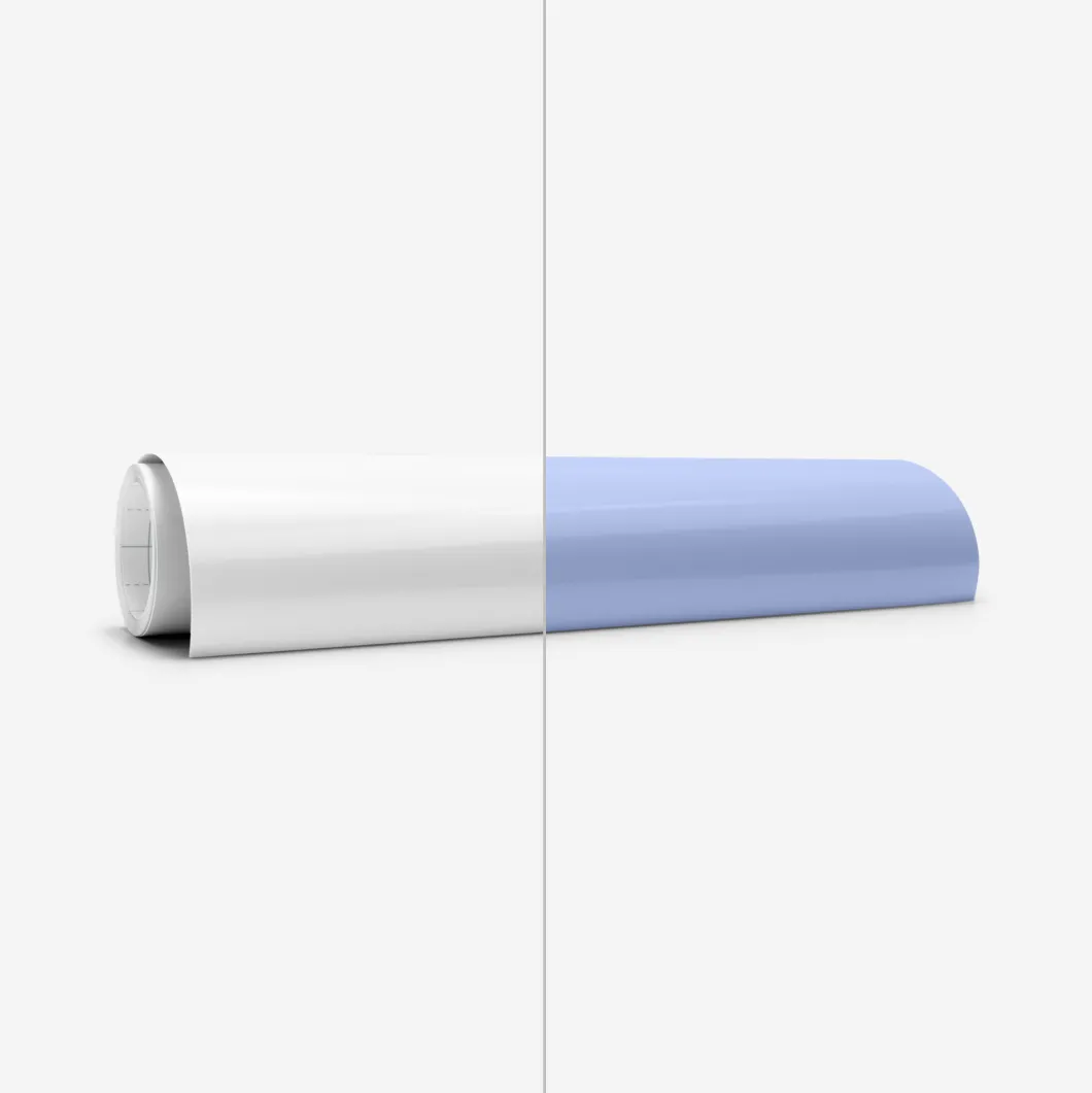 Thermocollant à couleur changeante activé par les UV, blanc - bleu