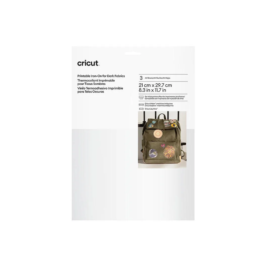 Thermocollant imprimable pour tissus foncés - A4 (3 feuilles)