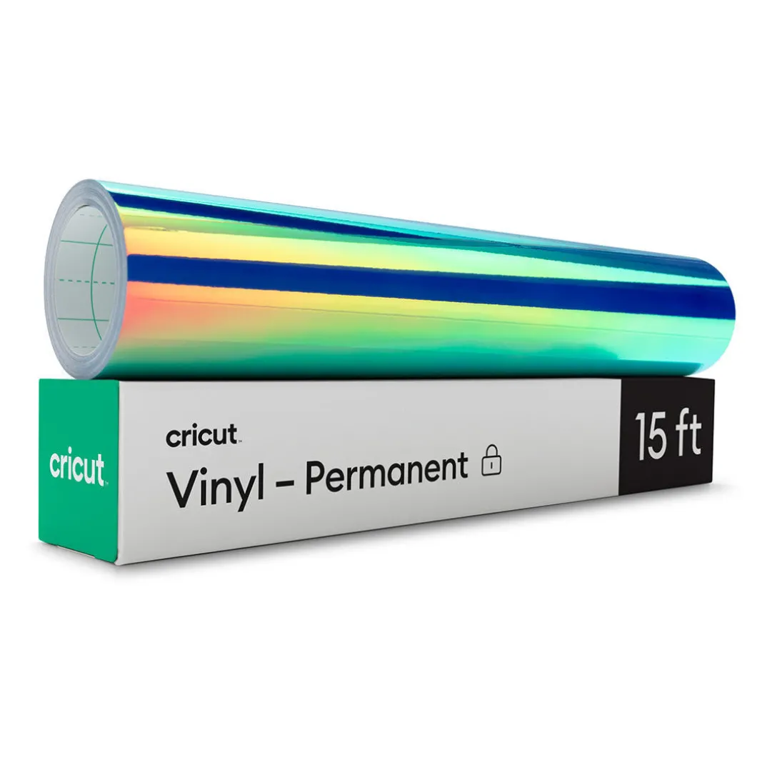 Vinyle holographique - Permanent (4,6 m / 15 pi), Bleu