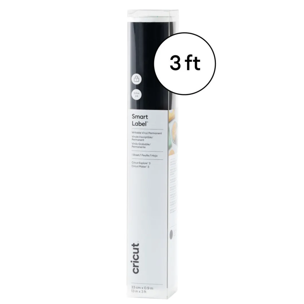 Vinyle inscriptible Smart Label™ -permanent, Noir (3pi)