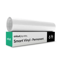 Vinyle permanent sans tapis Smart Vinyl™ Cricut Joy Xtra™ (1,8 m / 6 pi), Blanc